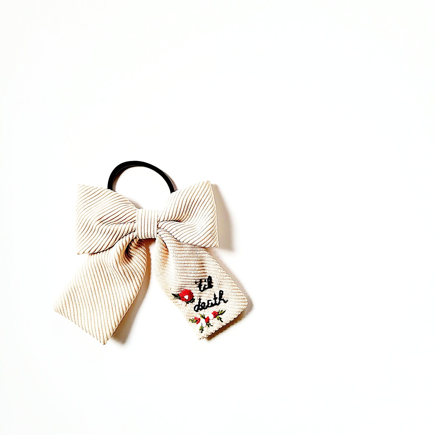 Embroidered Hair Bows