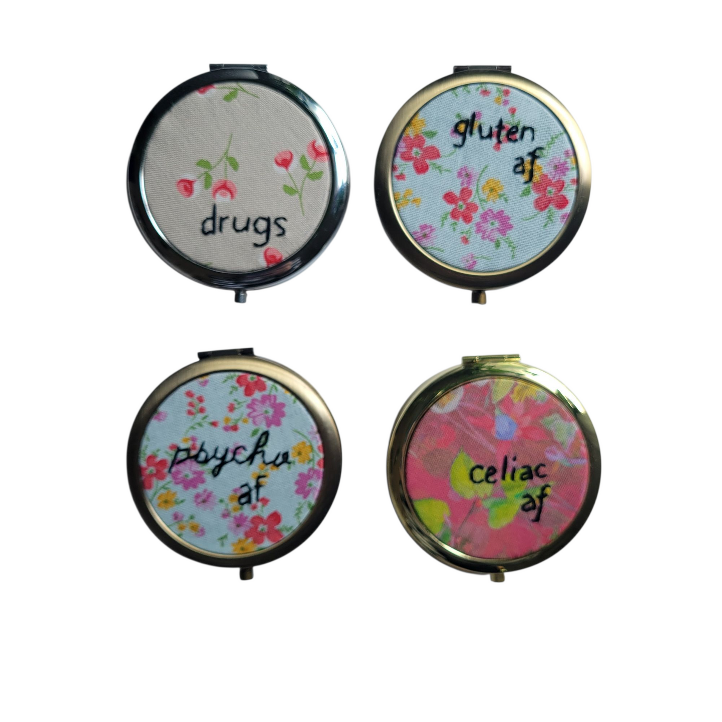 Large embroidered pillbox